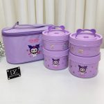 ظرف غذای 4 طبقه کیف دار در سه رنگ