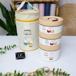 ظرف غذای 3 طبقه کیف دار